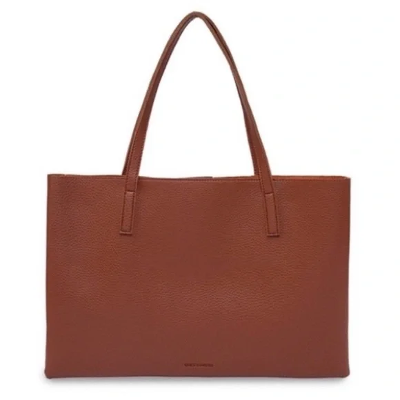 New Vince Camuto Lucky Tan and Black Tote Bag - Picture 3 of 6